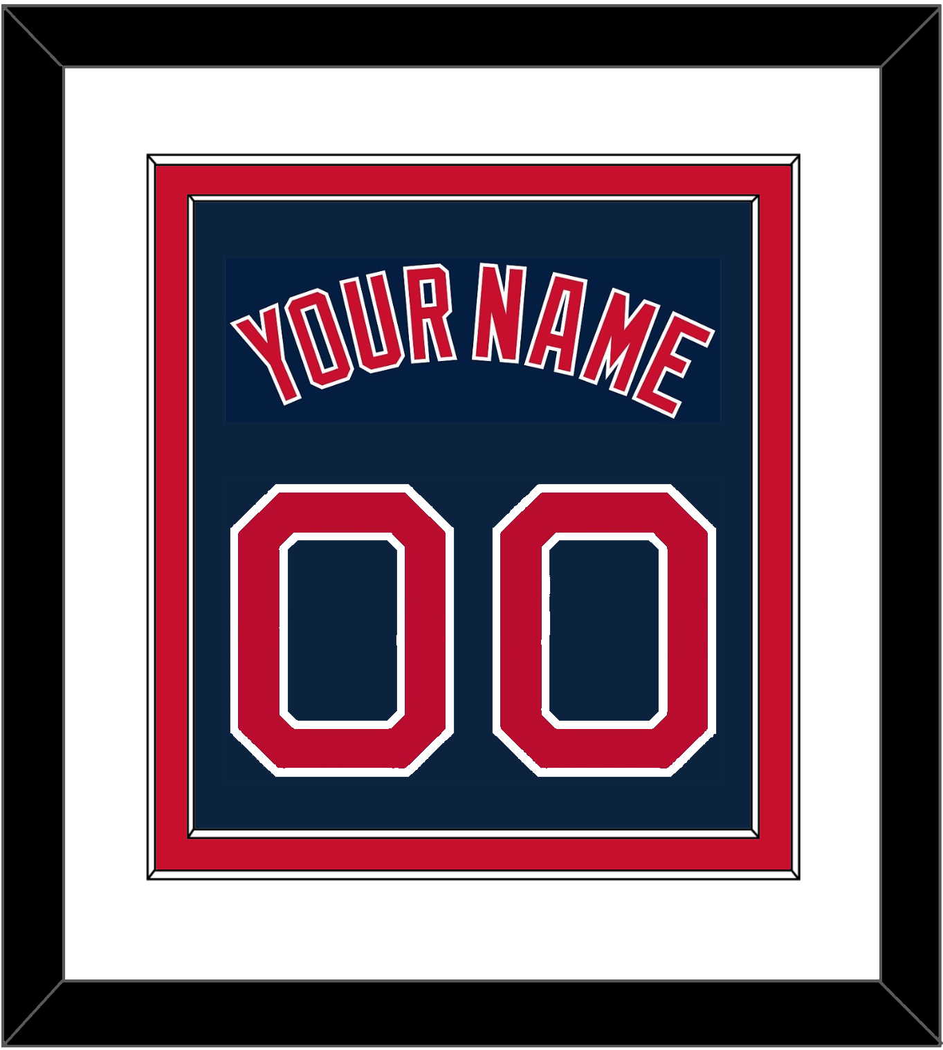 Boston Name & Number - Alternate Road Blue - Signature Tier 1