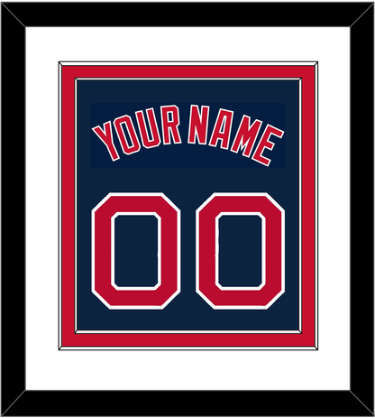Boston Name & Number - Alternate Road Blue - Signature Tier 1