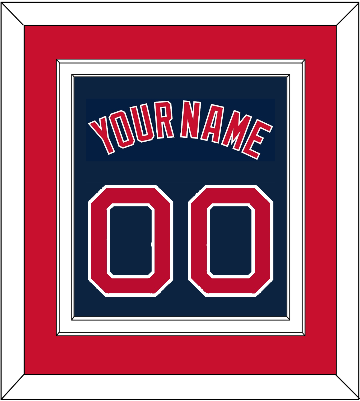 Boston Name & Number - Alternate Road Blue - Signature Tier 2