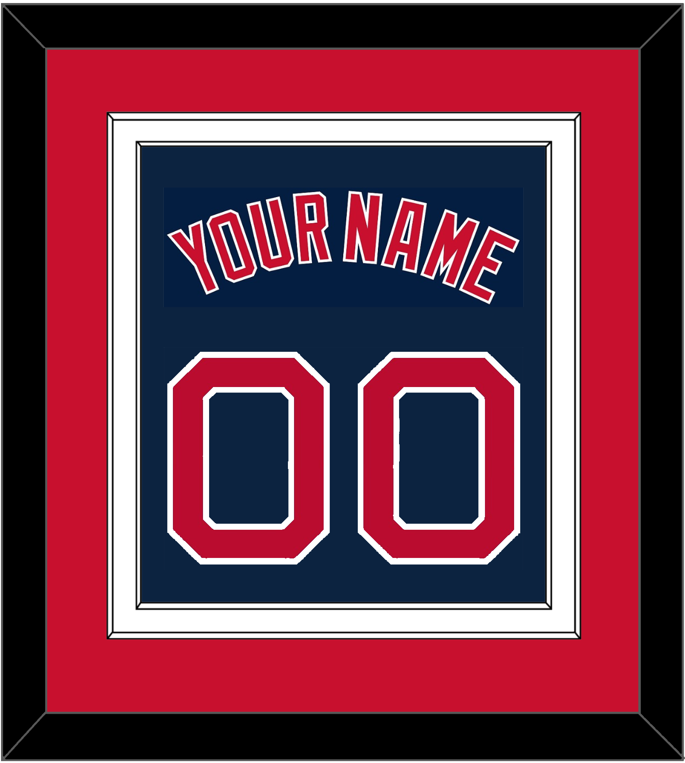 Boston Name & Number - Alternate Road Blue - Signature Tier 2