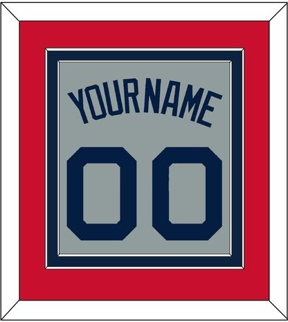 Boston Name & Number - Road Gray (2009-2013) - Signature Tier 2