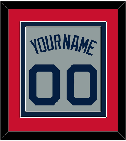 Boston Name & Number - Road Gray (2009-2013) - Signature Tier 2