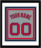 Boston Name & Number - Road Gray - Triple Mat 1