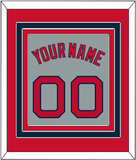 Boston Name & Number - Road Gray - Triple Mat 2