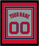 Boston Name & Number - Road Gray - Triple Mat 2