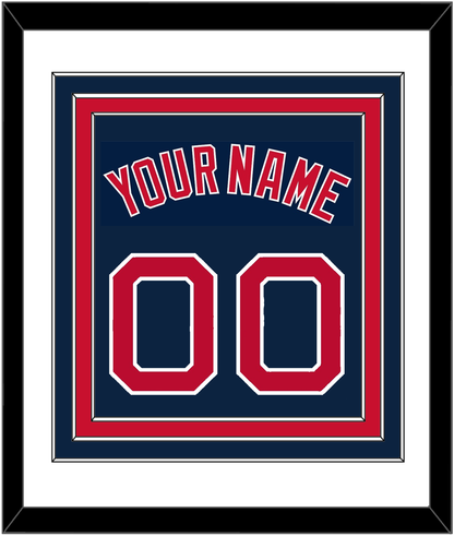 Boston Name & Number - Alternate Road Blue - Premier Tier 1