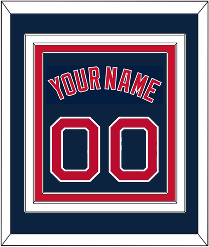 Boston Name & Number - Alternate Road Blue - Premier Tier 2