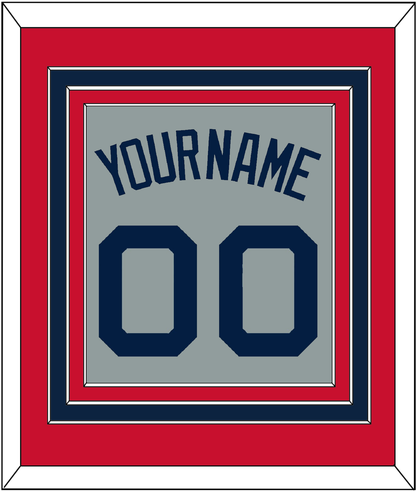 Boston Name & Number - Road Gray (2009-2013) - Premier Tier 2