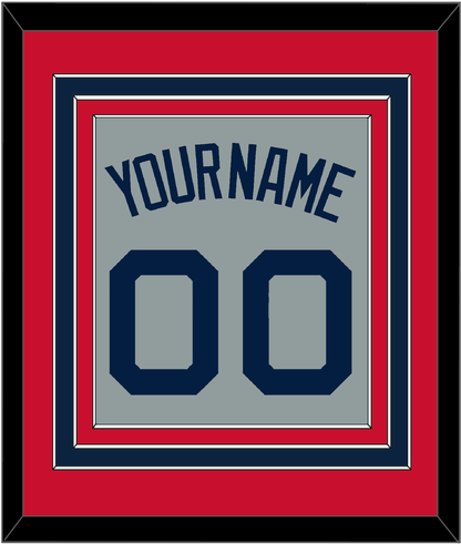 Boston Name & Number - Road Gray (2009-2013) - Premier Tier 2