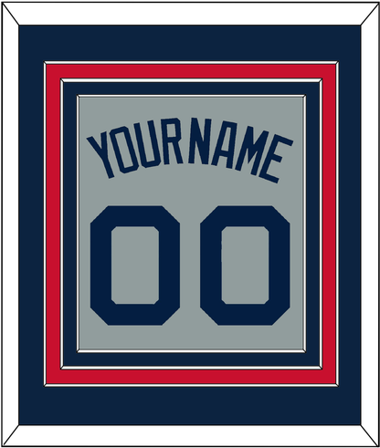 Boston Name & Number - Road Gray (2009-2013) - Premier Tier 3