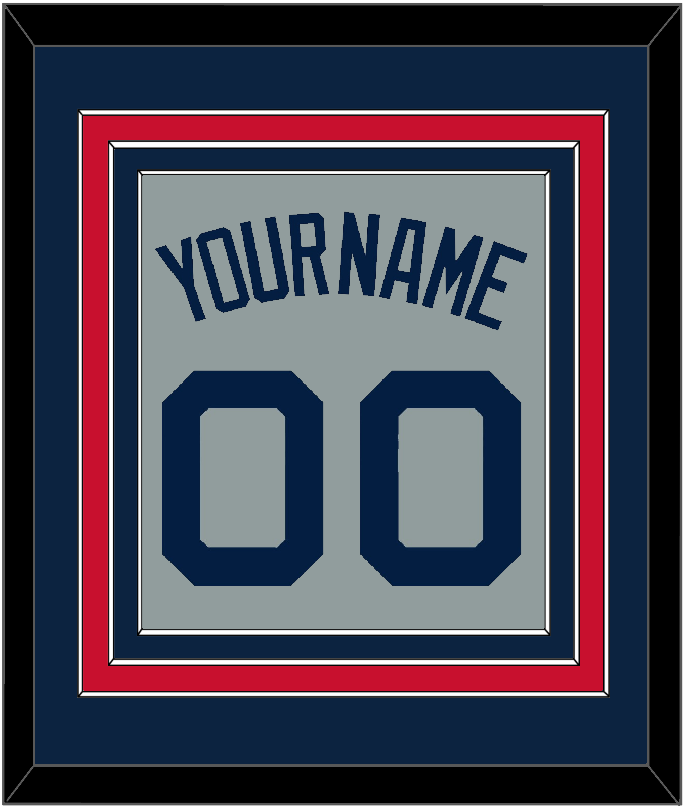Boston Name & Number - Road Gray (2009-2013) - Premier Tier 3