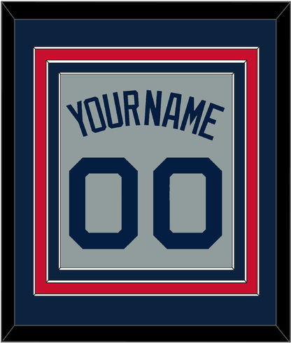 Boston Name & Number - Road Gray (2009-2013) - Premier Tier 3