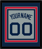 Boston Name & Number - Road Gray (2009-2013) - Triple Mat 3