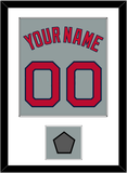 Boston Name, Number & World Series Champions Patch - Road Gray - Single Mat 1