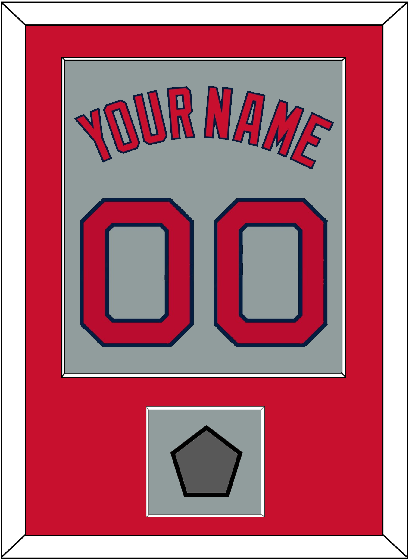 Boston Name, Number & World Series Champions Patch - Road Gray - Essential Tier 2