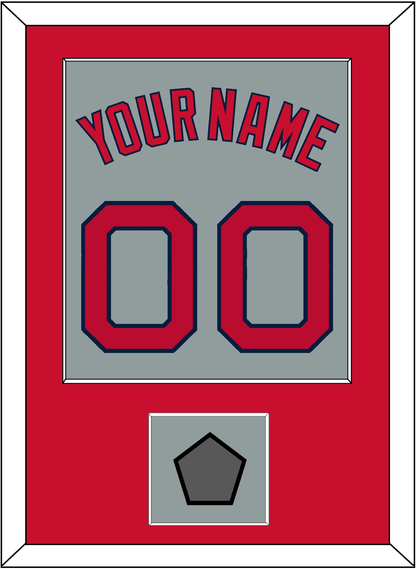 Boston Name, Number & World Series Jersey Patch - Road Gray - Essential Tier 2