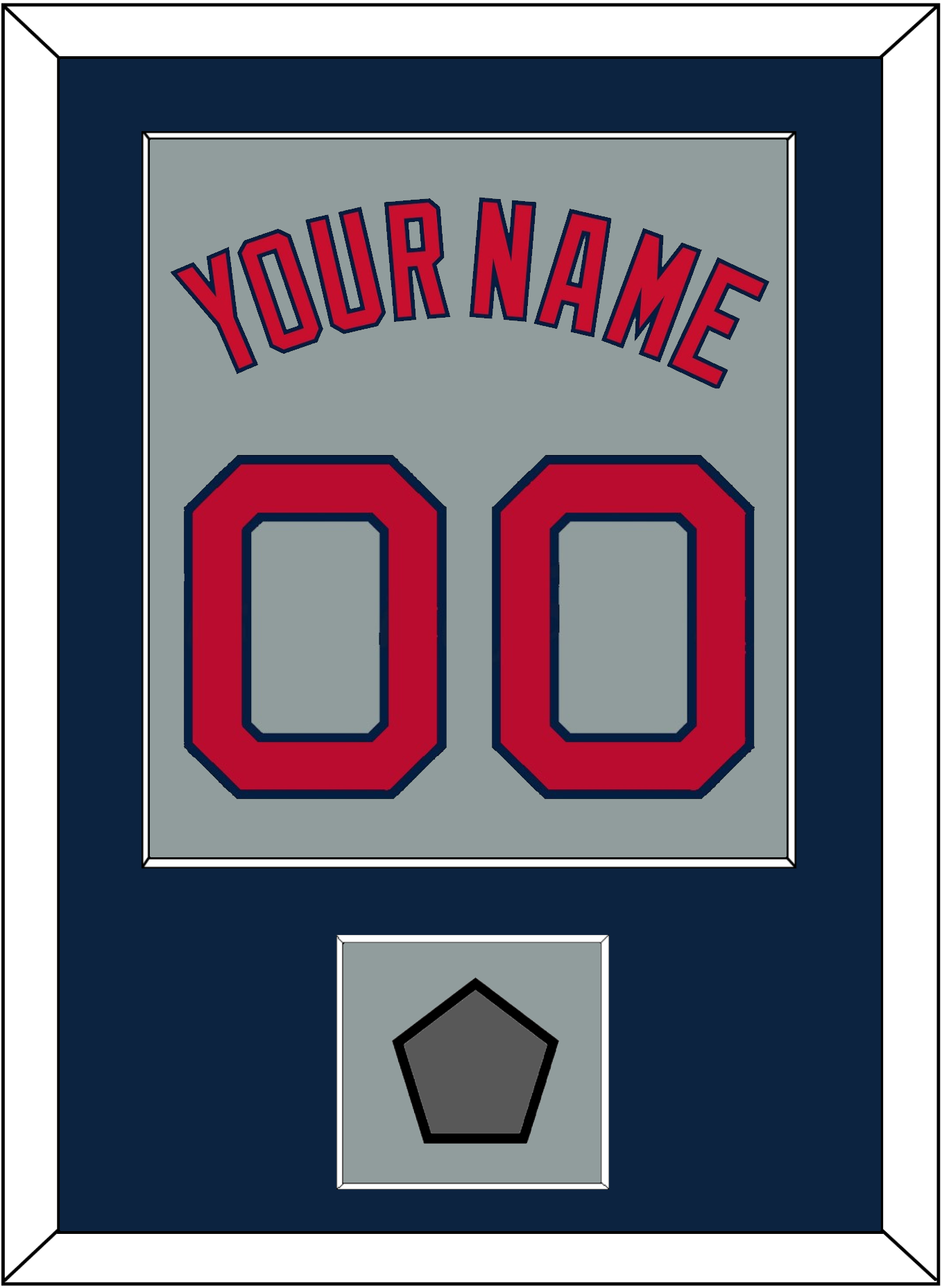 Boston Name, Number & World Series Champions Patch - Road Gray - Essential Tier 3