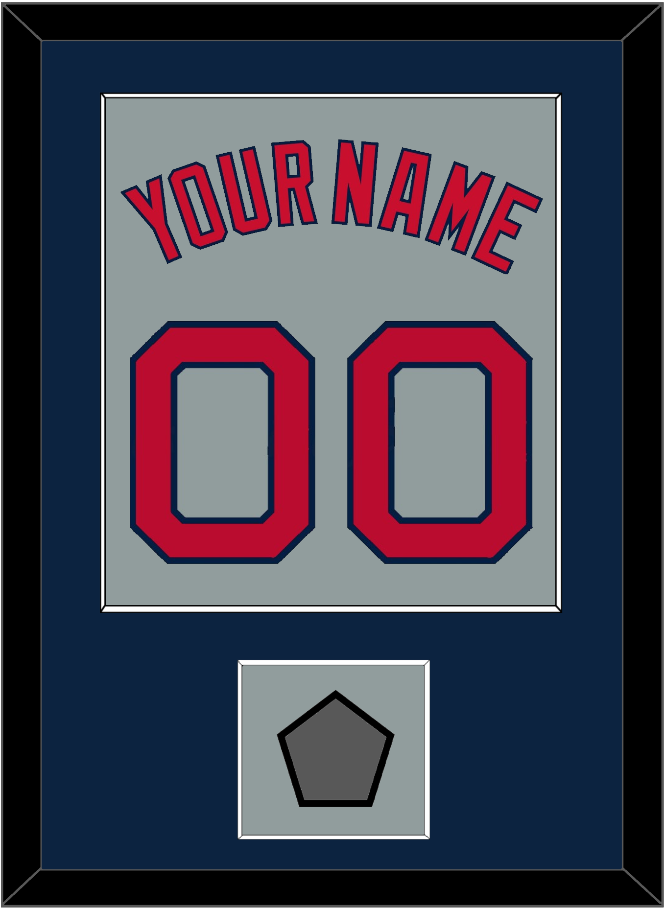 Boston Name, Number & World Series Champions Patch - Road Gray - Essential Tier 3