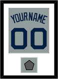 Boston Name, Number & World Series Jersey Patch - Road Gray (2009-2013) - Single Mat 1
