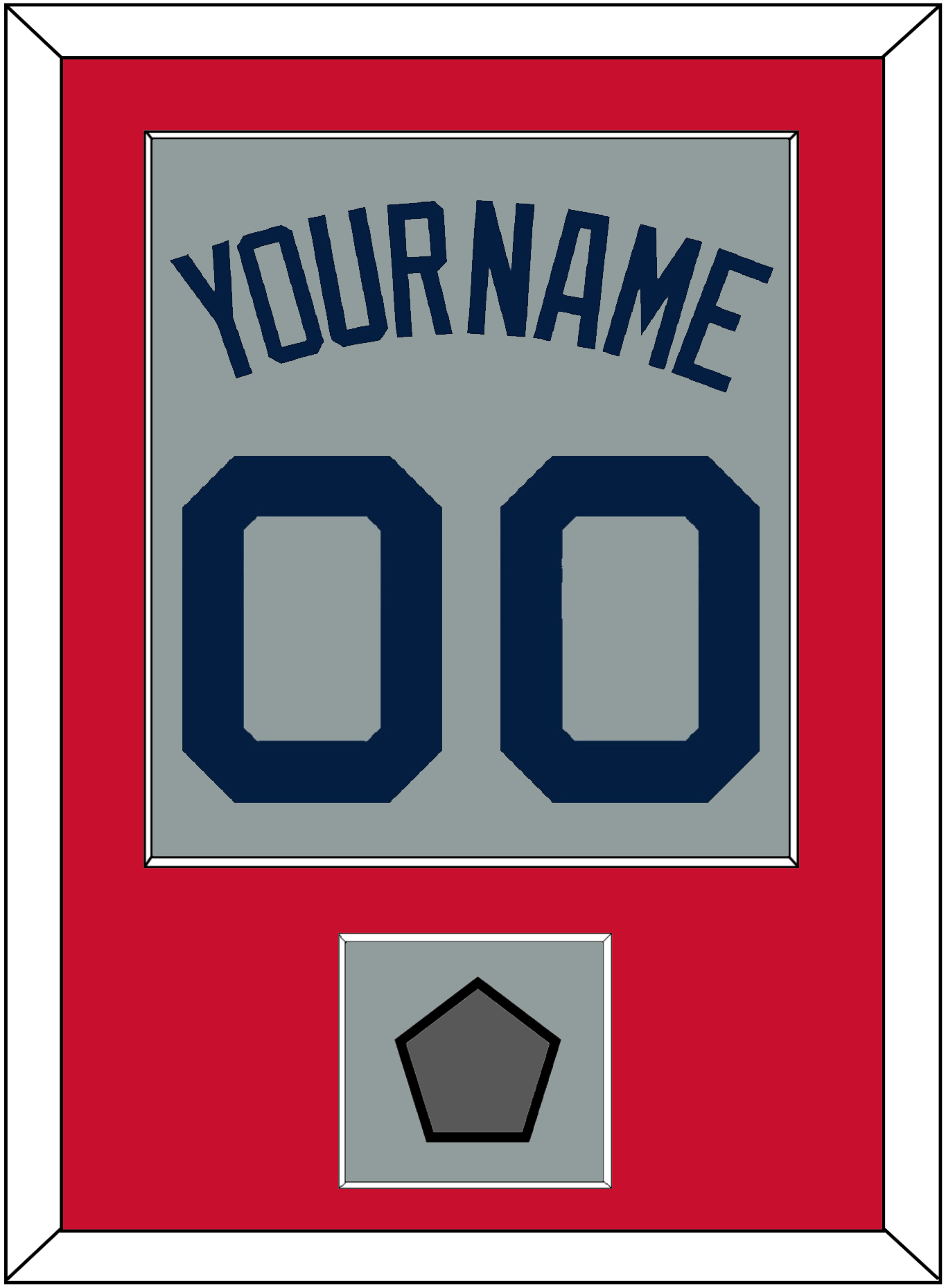 Boston Name, Number & World Series Champions Patch - Road Gray (2009-2013) - Essential Tier 2