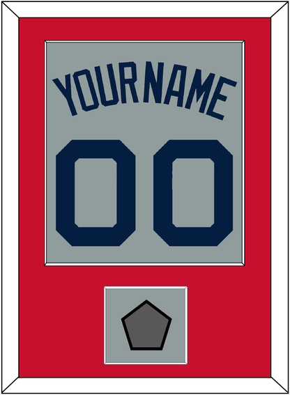 Boston Name, Number & World Series Jersey Patch - Road Gray (2009-2013) - Essential Tier 2