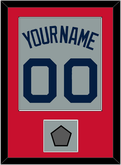 Boston Name, Number & World Series Champions Patch - Road Gray (2009-2013) - Essential Tier 2