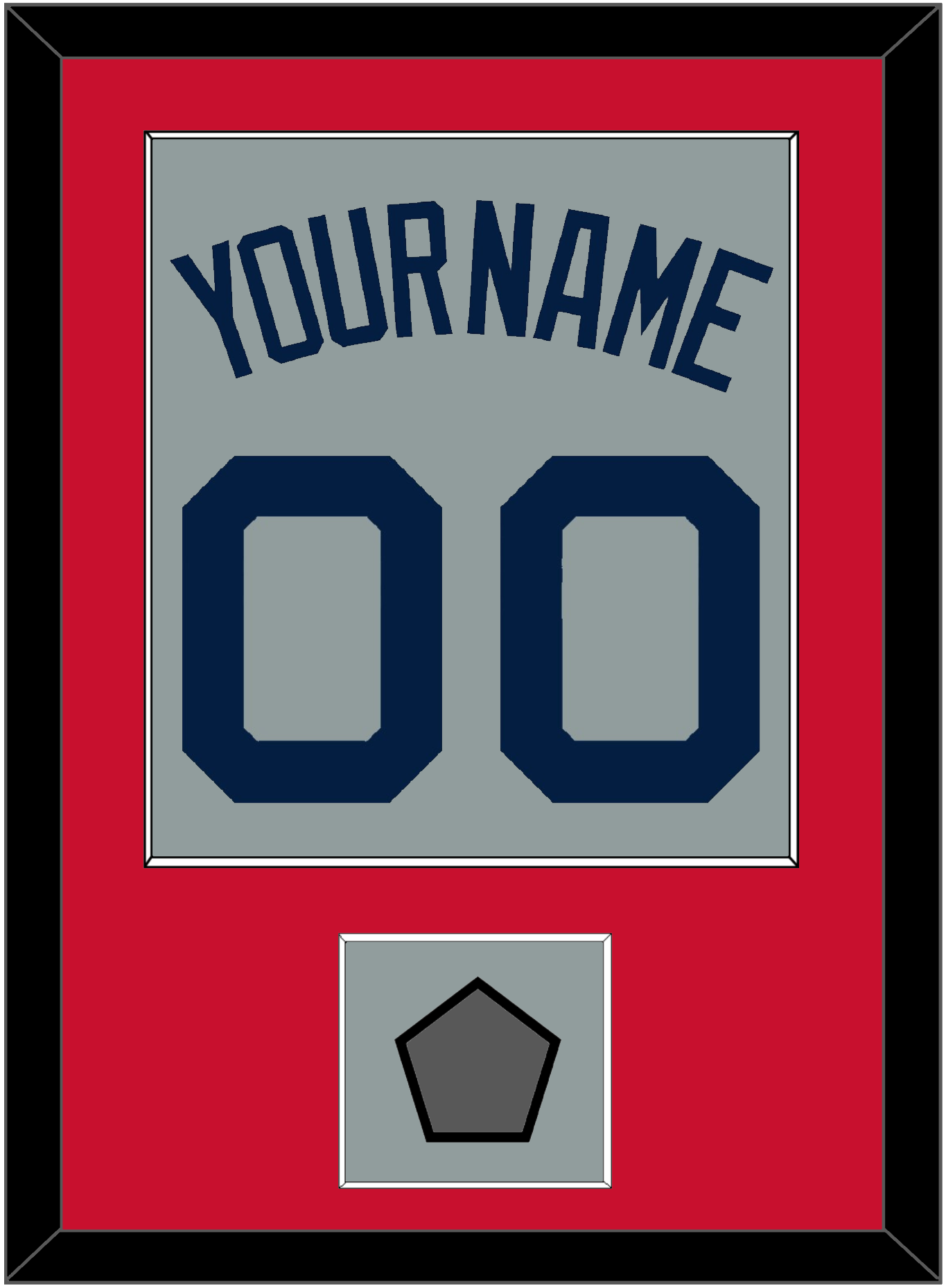 Boston Name, Number & World Series Jersey Patch - Road Gray (2009-2013) - Essential Tier 2
