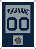 Boston Name, Number & World Series Jersey Patch - Road Gray (2009-2013) - Single Mat 3