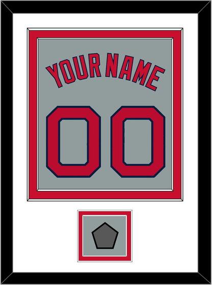 Boston Name, Number & World Series Champions Patch - Road Gray - Signature Tier 1