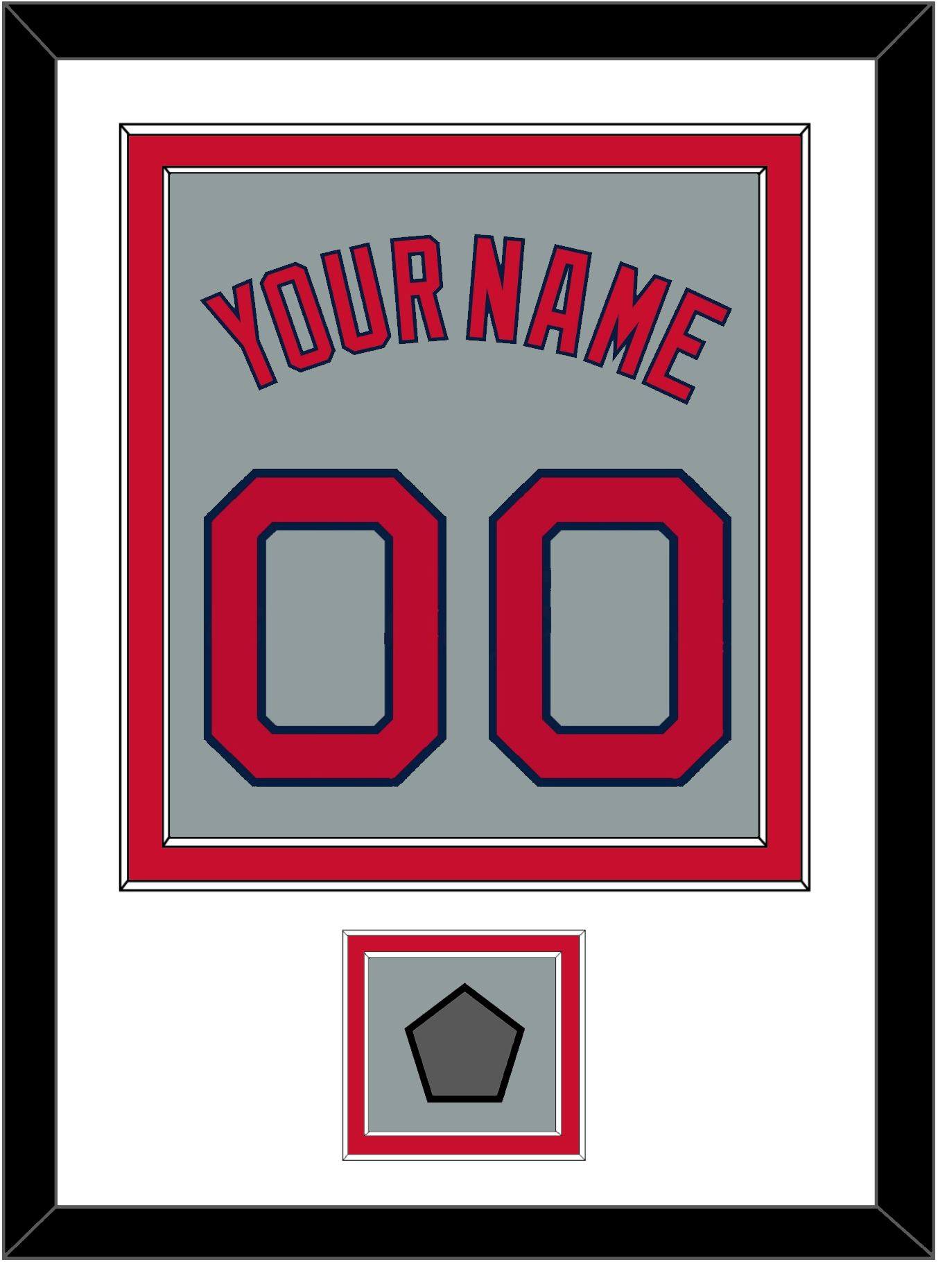 Boston Name, Number & World Series Jersey Patch - Road Gray - Signature Tier 1