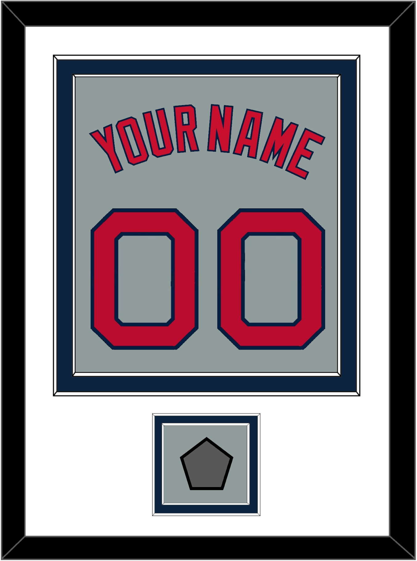 Boston Name, Number & World Series Champions Patch - Road Gray - Signature Tier 2