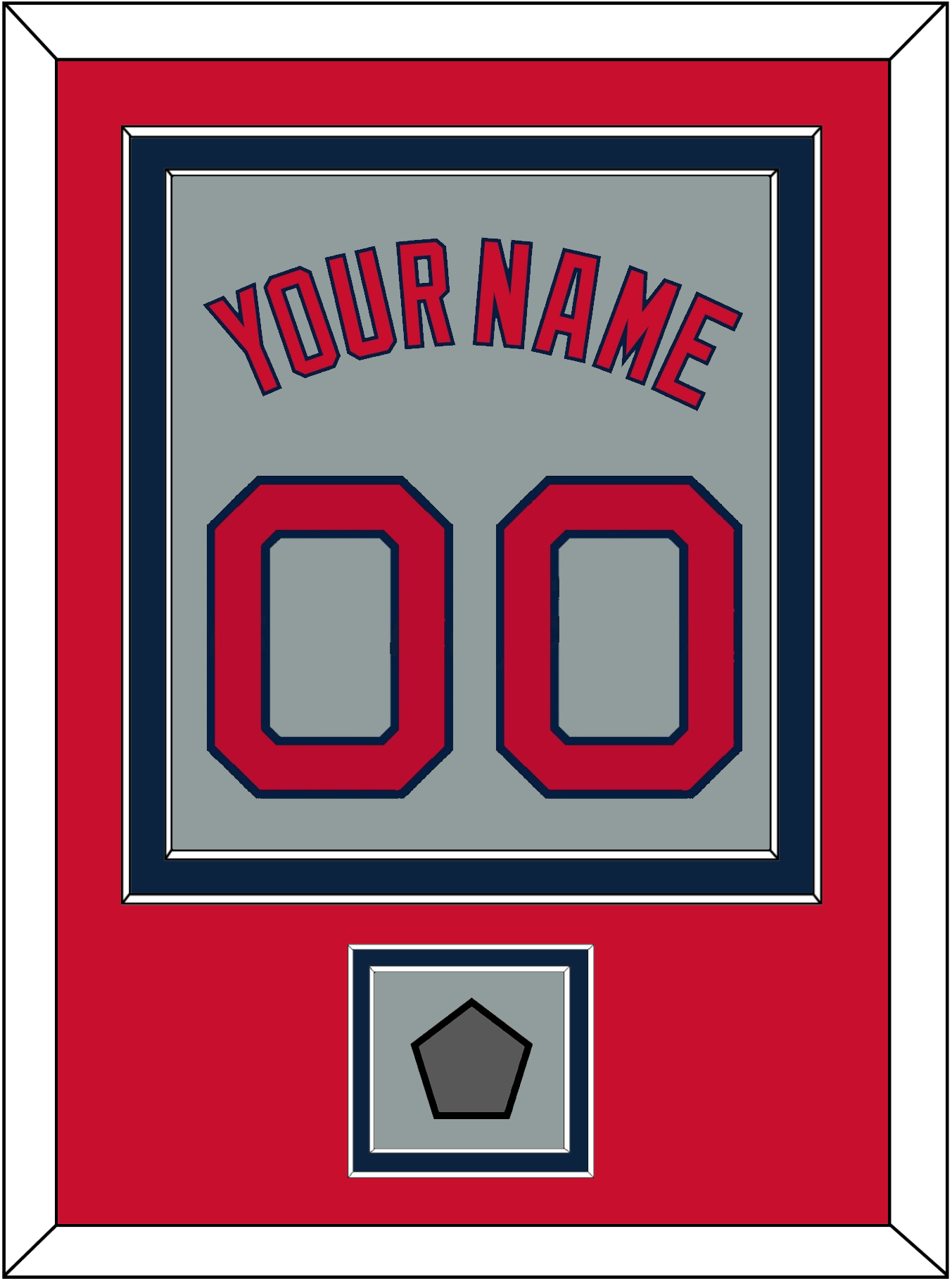 Boston Name, Number & World Series Champions Patch - Road Gray - Signature Tier 3