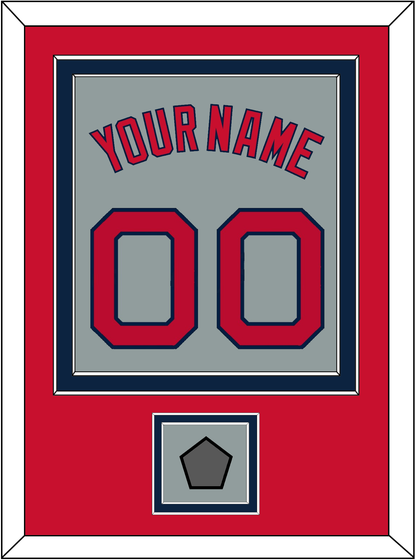 Boston Name, Number & World Series Jersey Patch - Road Gray - Signature Tier 3