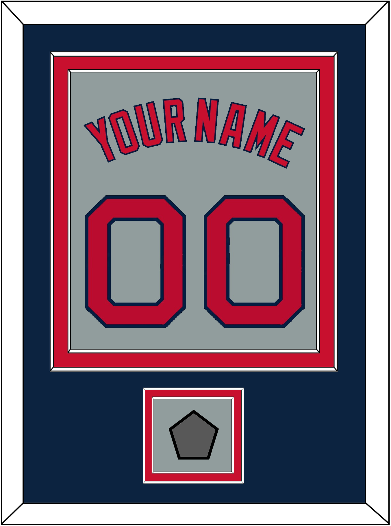 Boston Name, Number & World Series Champions Patch - Road Gray - Signature Tier 4