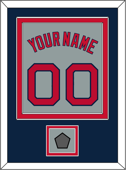 Boston Name, Number & World Series Jersey Patch - Road Gray - Signature Tier 4