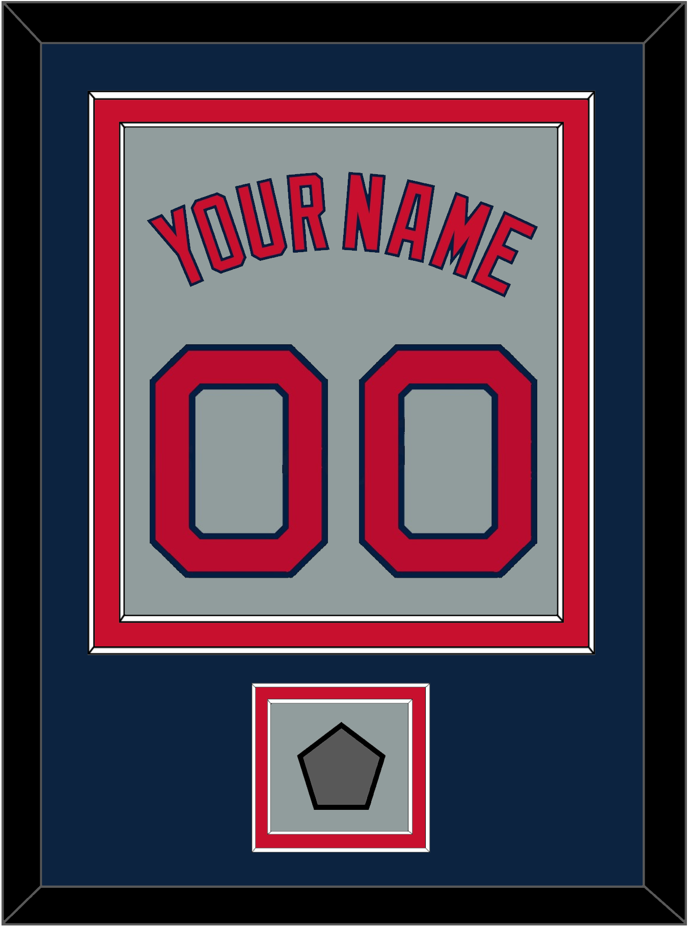 Boston Name, Number & World Series Champions Patch - Road Gray - Signature Tier 4