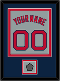 Boston Name, Number & World Series Jersey Patch - Road Gray - Double Mat 4