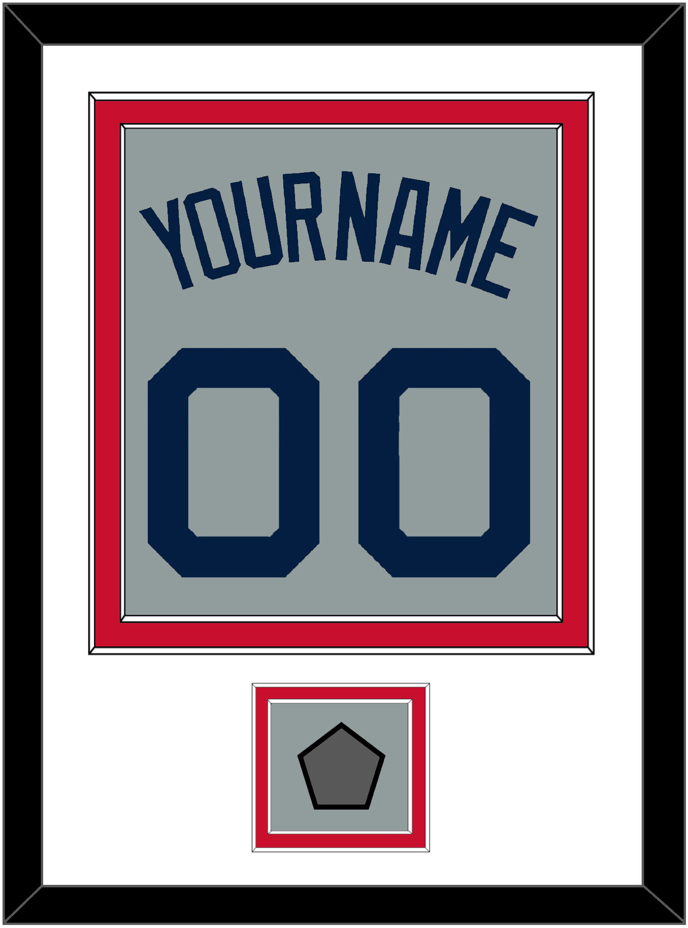 Boston Name, Number & World Series Champions Patch - Road Gray (2009-2013) - Signature Tier 1