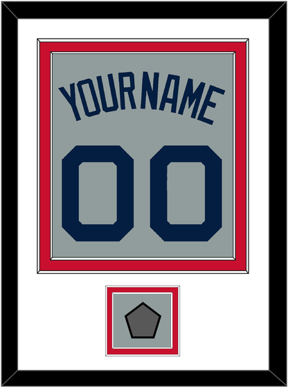 Boston Name, Number & World Series Jersey Patch - Road Gray (2009-2013) - Signature Tier 1