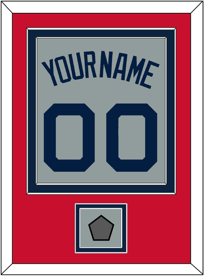 Boston Name, Number & World Series Champions Patch - Road Gray (2009-2013) - Signature Tier 2