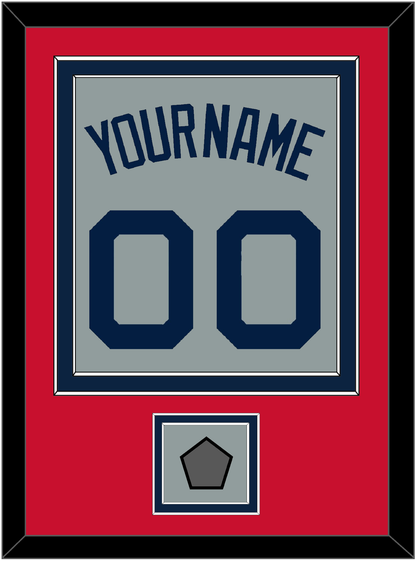 Boston Name, Number & World Series Jersey Patch - Road Gray (2009-2013) - Signature Tier 2