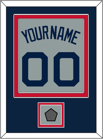 Boston Name, Number & World Series Jersey Patch - Road Gray (2009-2013) - Signature Tier 3