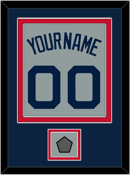 Boston Name, Number & World Series Champions Patch - Road Gray (2009-2013) - Signature Tier 3