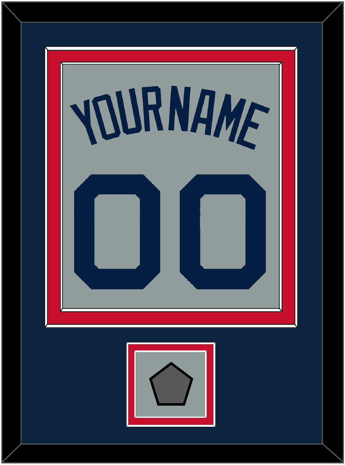 Boston Name, Number & World Series Jersey Patch - Road Gray (2009-2013) - Signature Tier 3