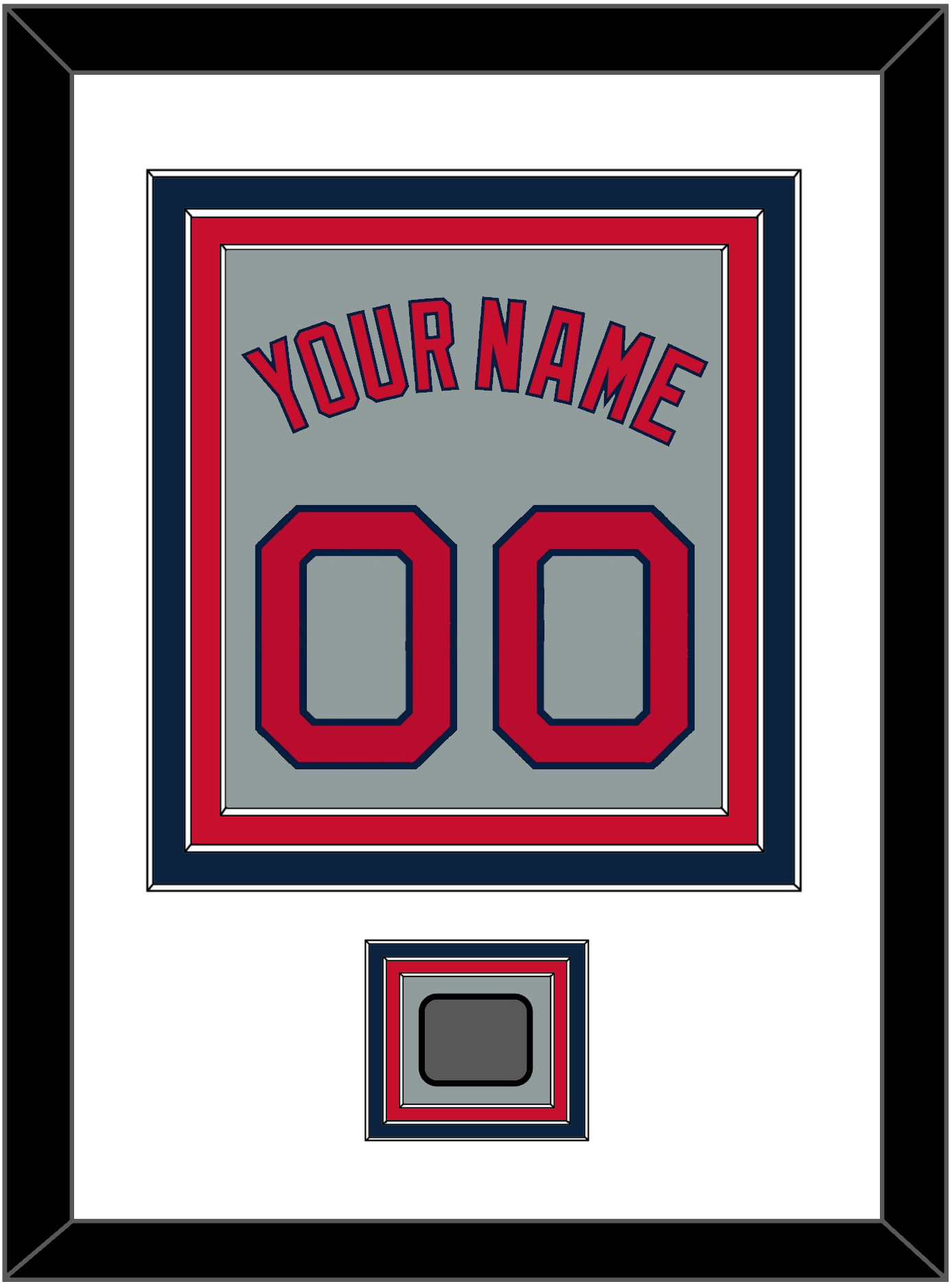 Boston Name, Number & World Series Champions Patch - Road Gray - Premier Tier 1
