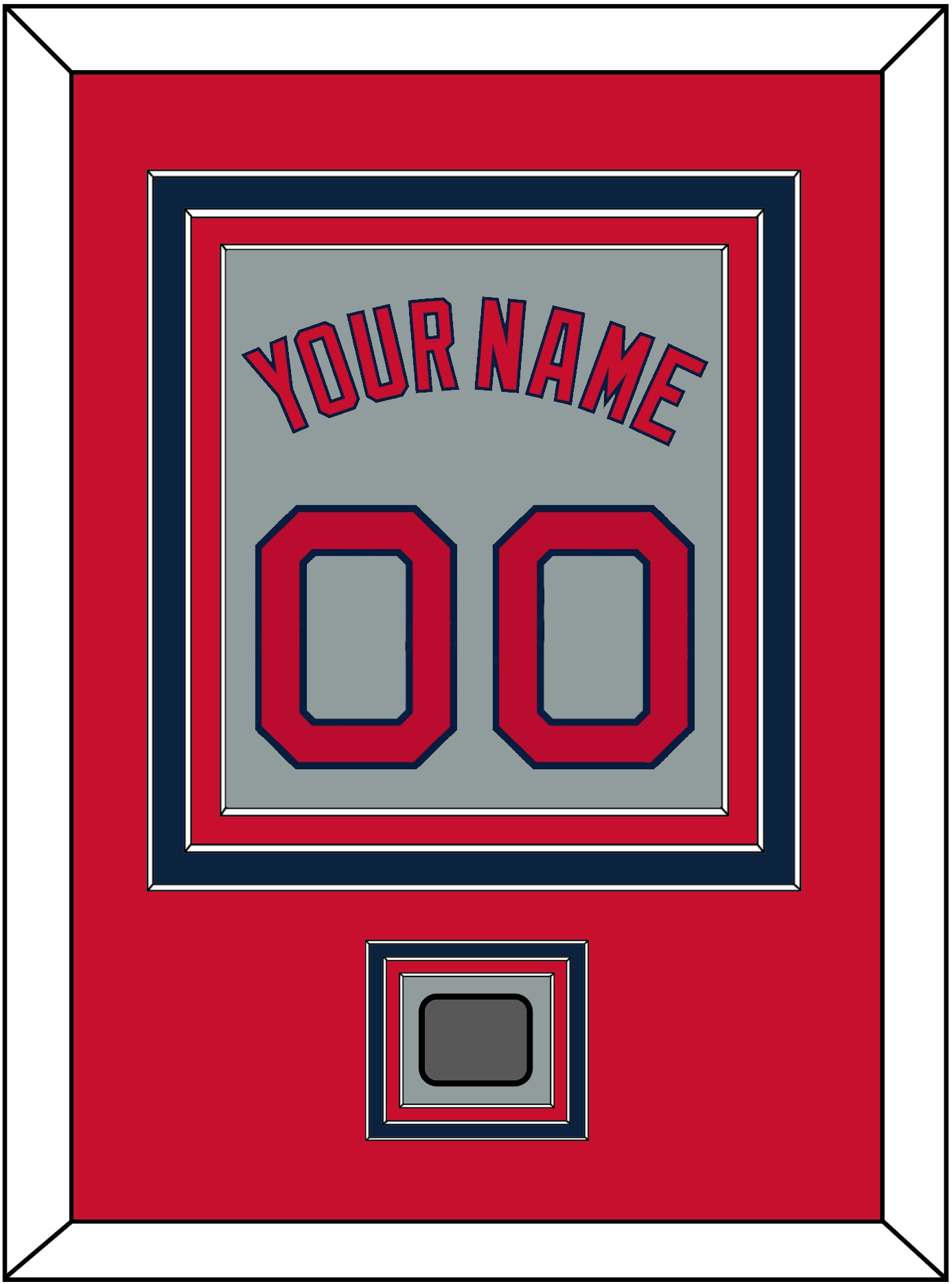 Boston Name, Number & World Series Champions Patch - Road Gray - Premier Tier 2