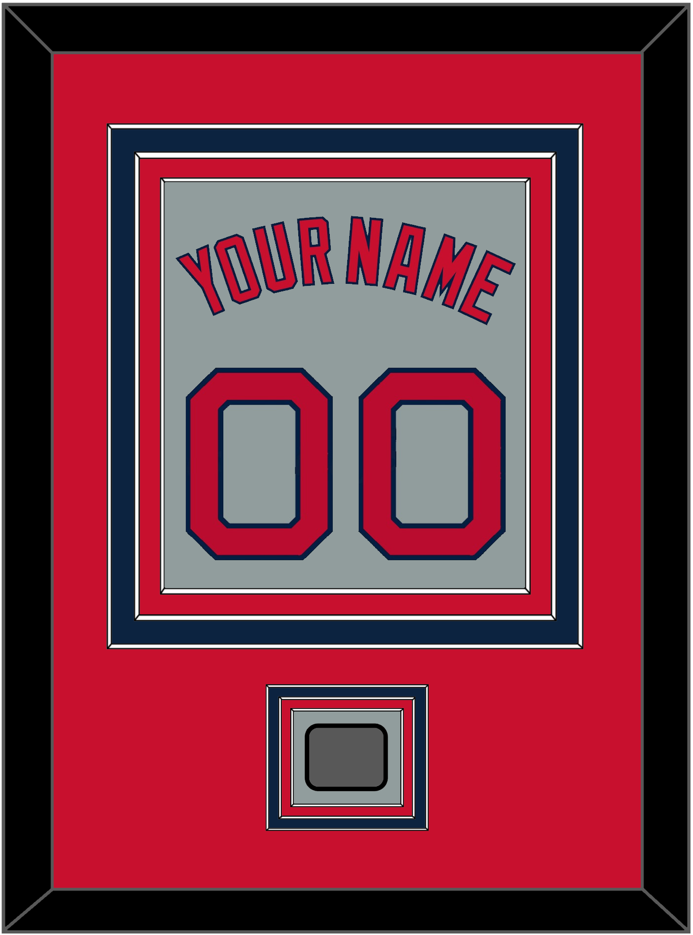Boston Name, Number & World Series Champions Patch - Road Gray - Premier Tier 2