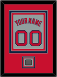Boston Name, Number & World Series Jersey Patch - Road Gray - Triple Mat 2