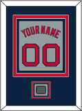 Boston Name, Number & World Series Jersey Patch - Road Gray - Triple Mat 3