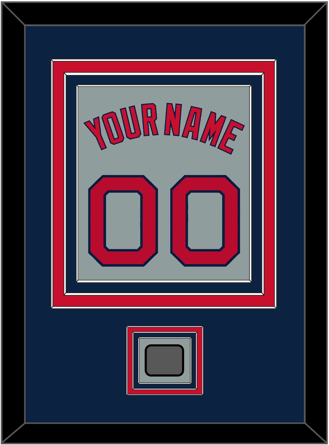 Boston Name, Number & World Series Jersey Patch - Road Gray - Premier Tier 3